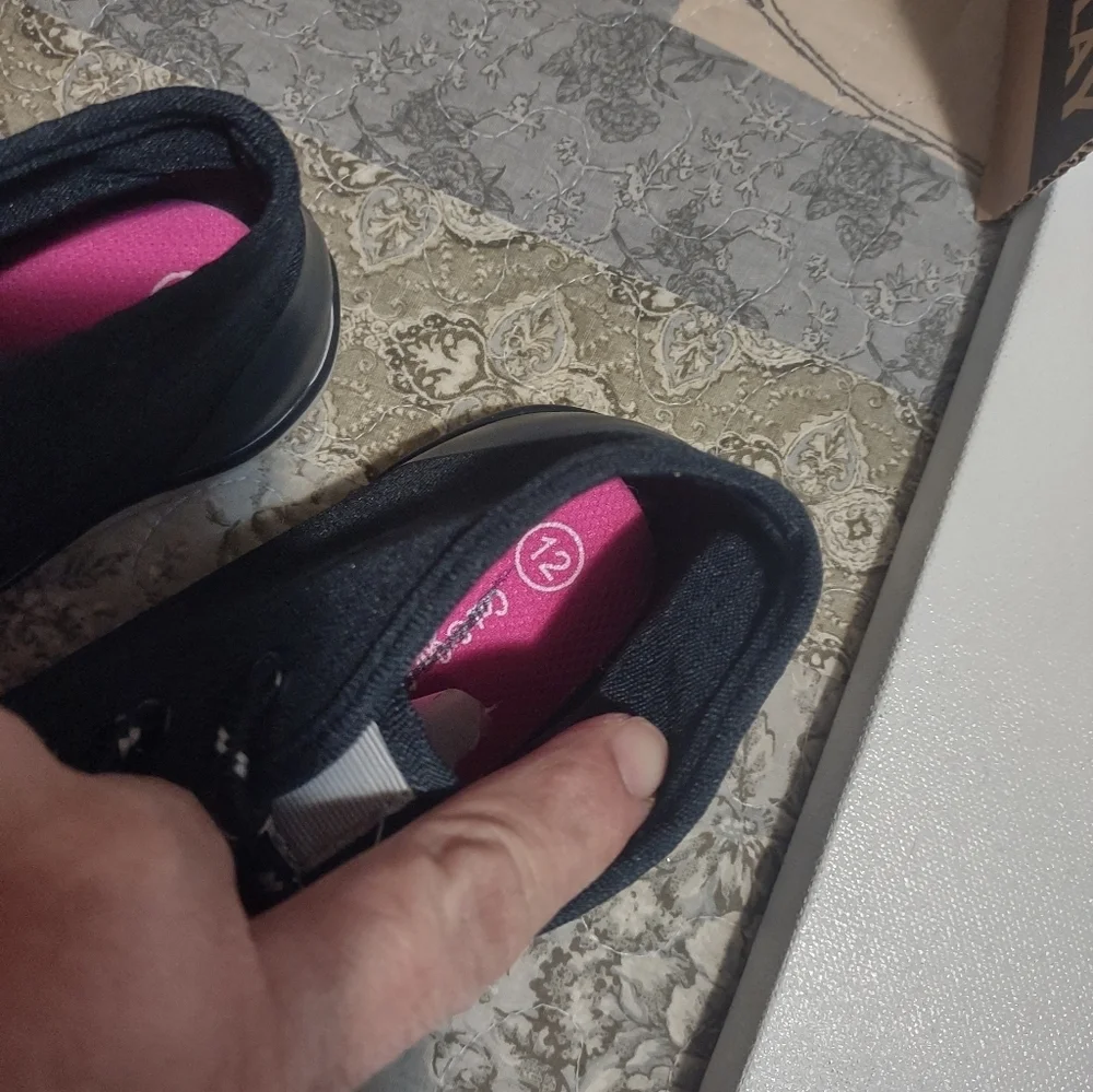 Cat & Jack Black Sneakers with White Soles